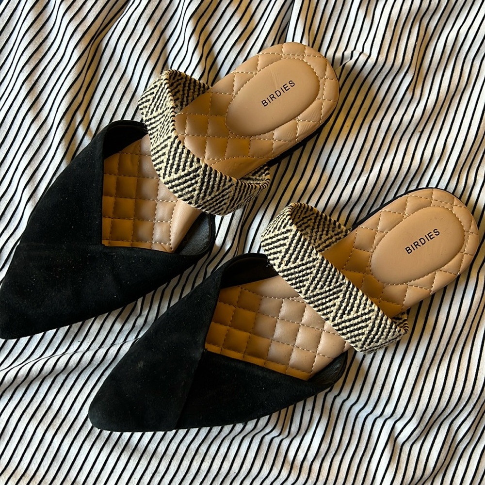 Birdies Black and Tan Flats